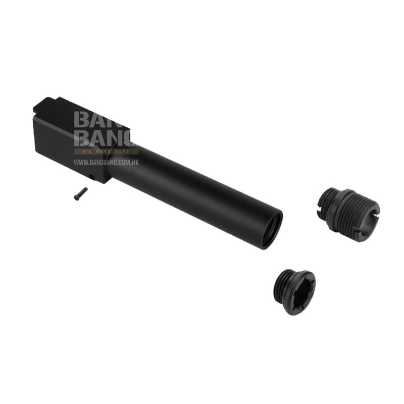 Nine Ball Non - Recoil 2 Way Outer Barrel w/ 14mm CCW Adapter for Umarex (VFC) 19X GBB Airsoft - BK - Bang Bang Airsoft