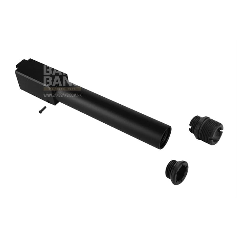 Nine Ball Non - Recoil 2 Way Outer Barrel w/ 14mm CCW Adapter for Umarex (VFC) G17 Gen 4 GBB Airsoft - BK - Bang Bang Airsoft