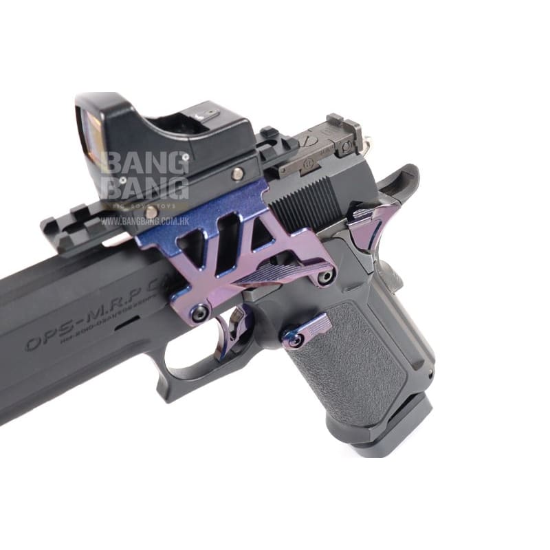 Nine Ball Single Safety Lever - ZANSHIN for Tokyo Marui Hi Capa 5.1 /4.3 /Gold Match GBB - Murasaki Purple - Bang Bang Airsoft