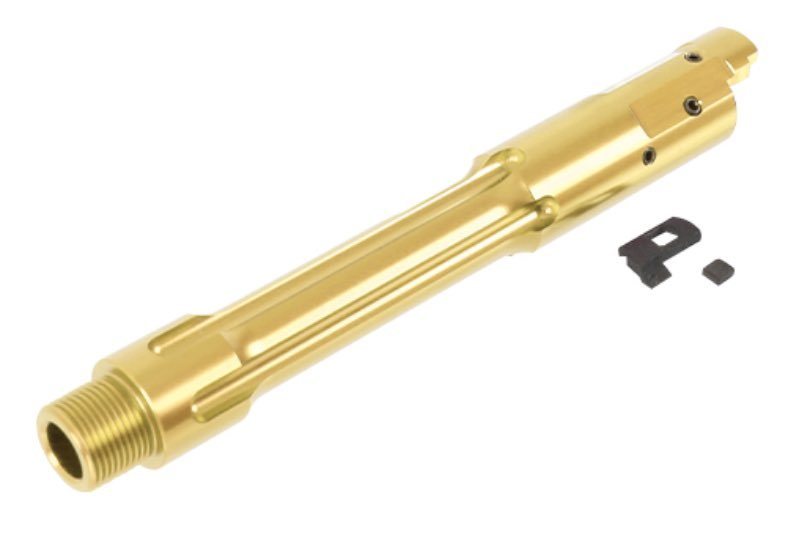 Nine Ball Tokyo Marui Hi Capa 5.1 GBB TDC Threaded Outer Barrel - Gold - Bang Bang Airsoft