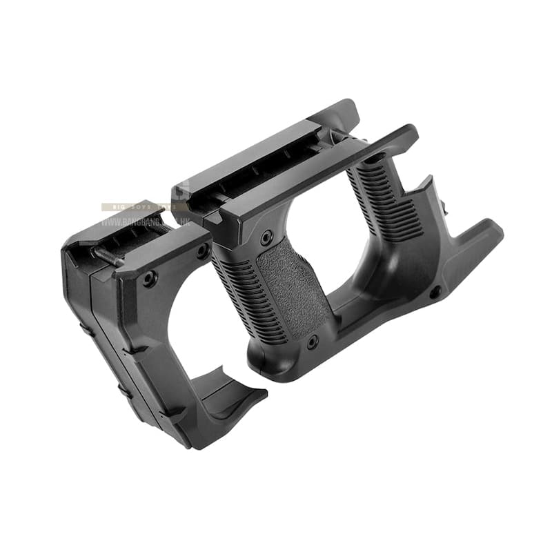 Nitro.Vo Strike Knuckle Guard & Advanced Grip for Kiss Vector Airsoft AEG / GBB SMG Rifle - Black - Bang Bang Airsoft