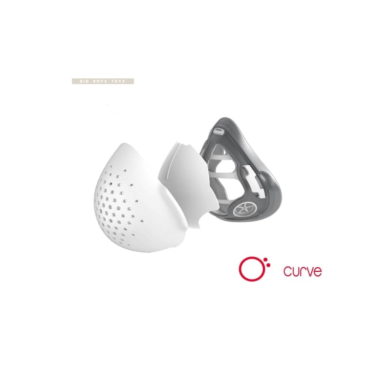 O2 Canada Curve 1.2 Personal Breathing Mask Low Bridge Fit - White - Bang Bang Airsoft
