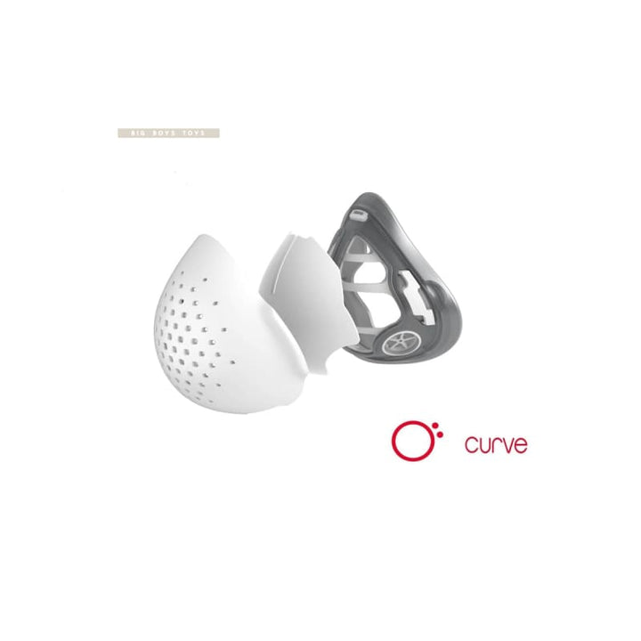 O2 Canada Curve 1.2 Personal Breathing Mask Low Bridge Fit - White - Bang Bang Airsoft