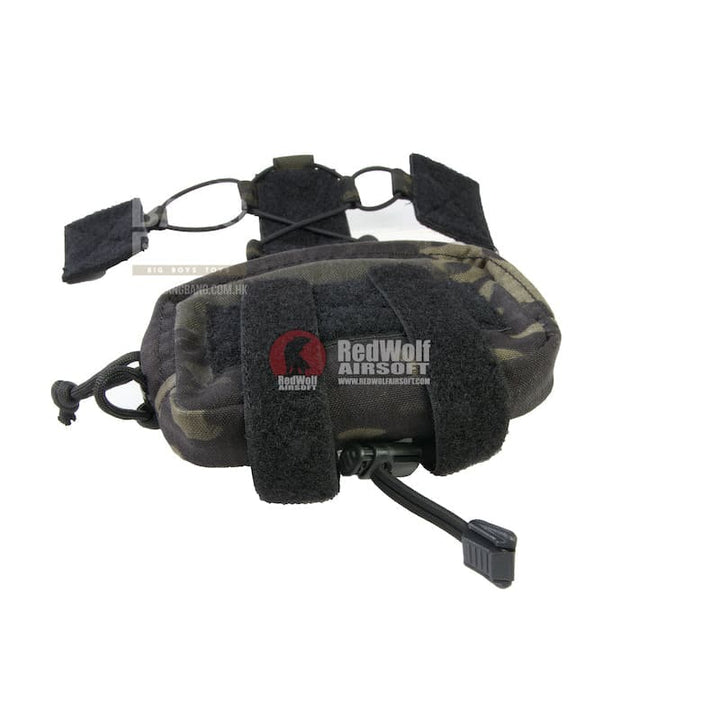 OPS Combat Helmet Counter Weight / Utility Pocket - Multicam Black - Bang Bang Airsoft
