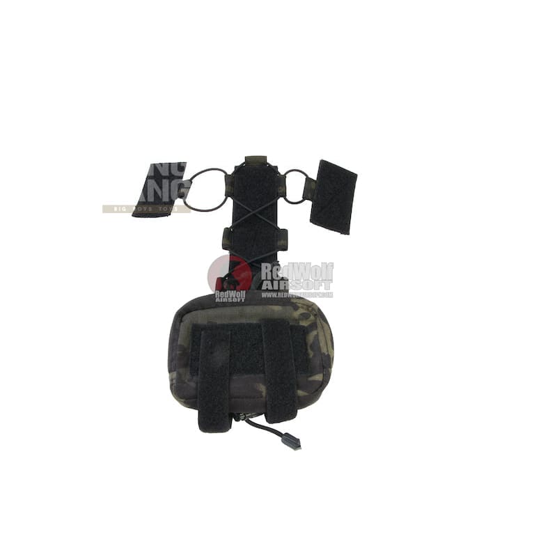 OPS Combat Helmet Counter Weight / Utility Pocket - Multicam Black - Bang Bang Airsoft