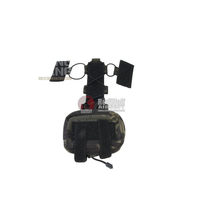 OPS Combat Helmet Counter Weight / Utility Pocket - Multicam Black - Bang Bang Airsoft