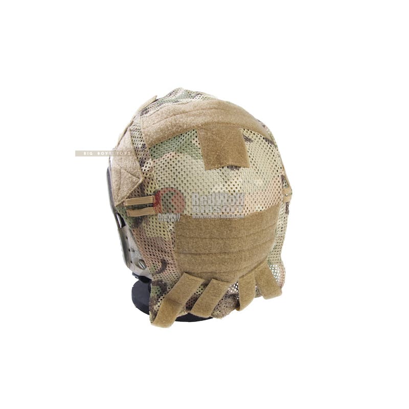 OPS Combat Helmet Mesh Cover for Ops - Core Fast Ballistic Helmet - Multicam (Size L / XL) - Bang Bang Airsoft