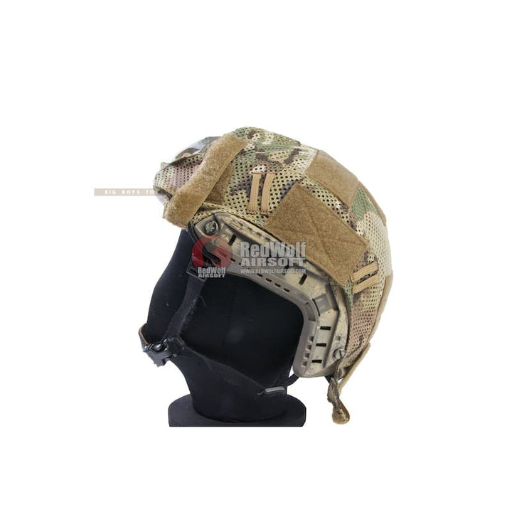 OPS Combat Helmet Mesh Cover for Ops - Core Fast Ballistic Helmet - Multicam (Size L / XL) - Bang Bang Airsoft