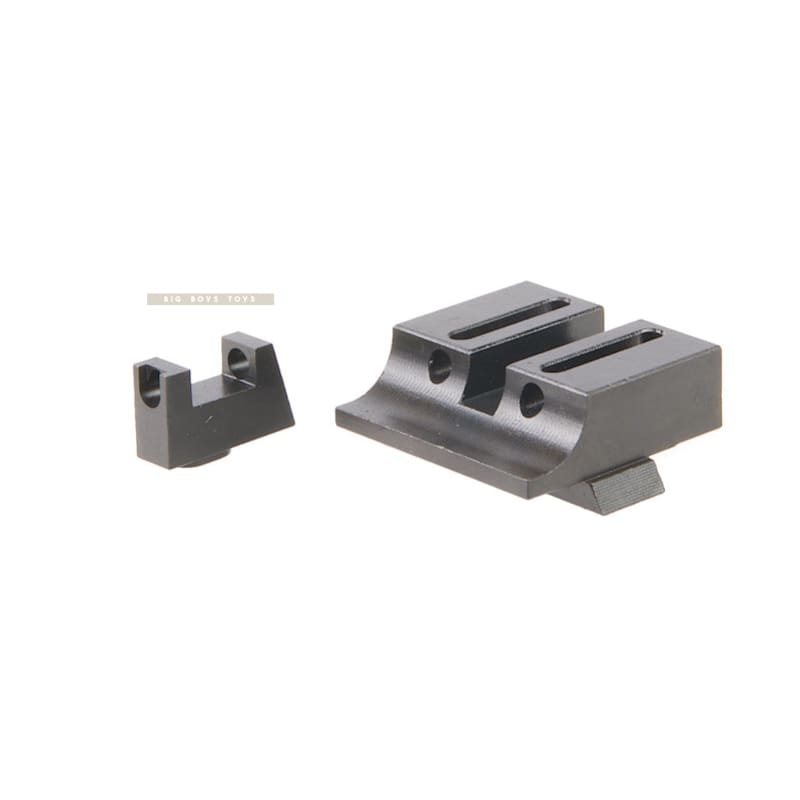 Pro - Amrs CNC Fiber Optic Steel Sight for Umarex / VFC G19x, G19 Gen 4, G17 Gen 5, G45 - Bang Bang Airsoft