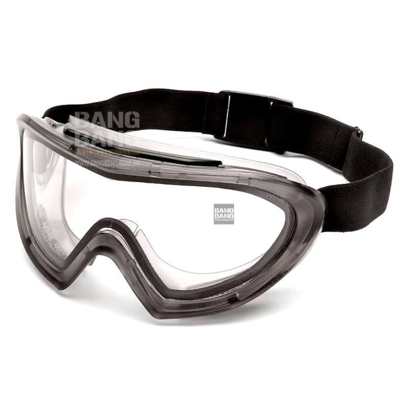 Pyramex Capstone Direct/Indirect Vent Safety Goggles with Gray Frame and Dual Clear Anti - Fog Lens - Bang Bang Airsoft