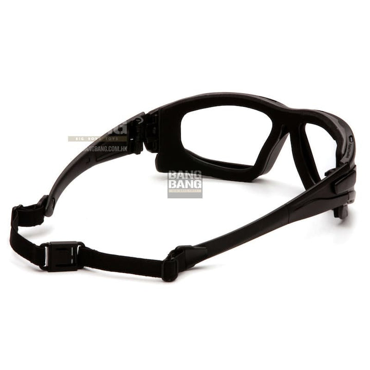 Pyramex I - Force Slim Safety Goggle Clear Dual Anti - Fog Lens with Black Temples/Strap - Bang Bang Airsoft