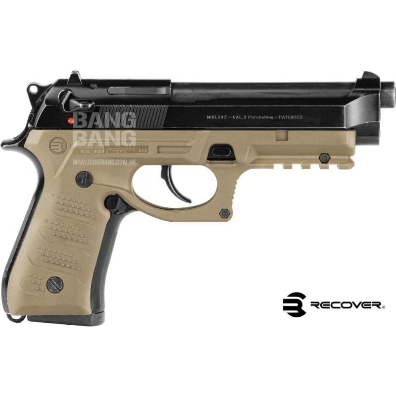 Recover Tactical BRETTA 92/M9 GRIP AND RAIL SYSTEM BLACK - Bang Bang Airsoft