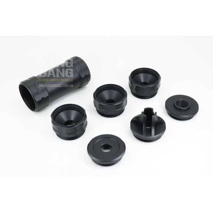 Revanchist Airsoft JK Style 14mm CCW Dummy Silencer (Type A - Black) - Bang Bang Airsoft