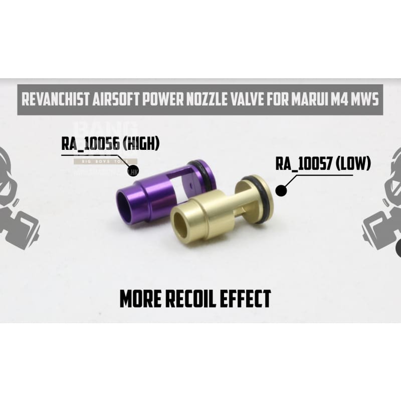 Revanchist airsoft power nozzle valve (low) for marui mws