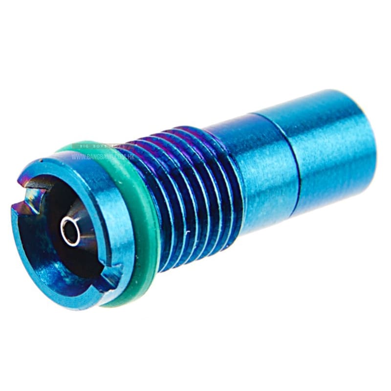 RGW Green Gas Fill Valve for Tokyo Marui/Marushin/Maruzen (5mm Diameter, Stainless Steel) - Bang Bang Airsoft