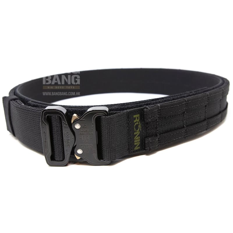 Ronin Tactics Shuto Belt - Black (M Size, Waist 34 - 39 inch) - Bang Bang Airsoft