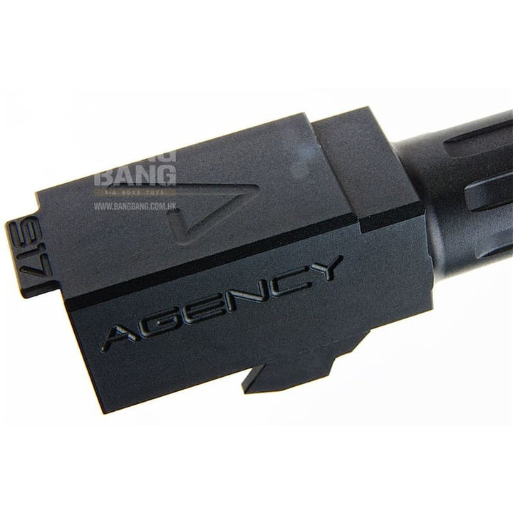 RWA Agency Arms Mid - Line Threaded Barrel for VFC Glock 17 Gen 3/4, 18C, RWA EXA GBB Airsoft (14mm CCW) BK Bang Bang Airsoft