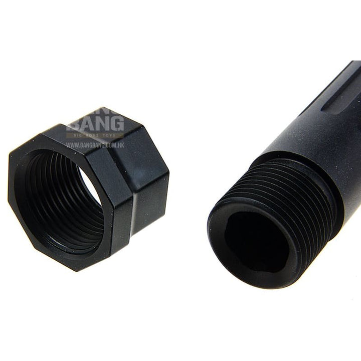 RWA Agency Arms Mid - Line Threaded Barrel for VFC Glock 17 Gen 3/4, 18C, RWA EXA GBB Airsoft (14mm CCW) BK Bang Bang Airsoft