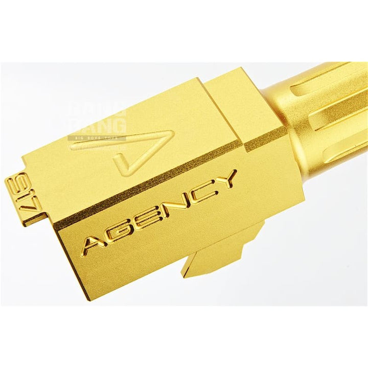 RWA Agency Arms Mid - Line Threaded Barrel for VFC Glock 17 Gen 3/4, 18C, RWA EXA GBB Airsoft(14mm CCW) GD Bang Bang Airsoft