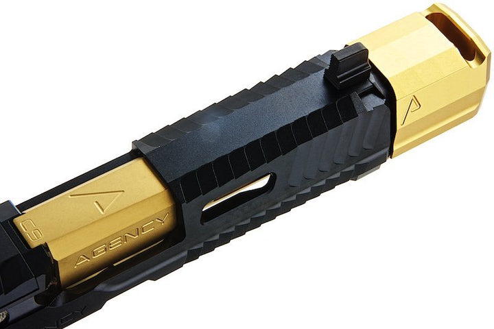 RWA Agency Arms P320 Peacekeeper Slide Set - Black / Gold - Bang Bang Airsoft