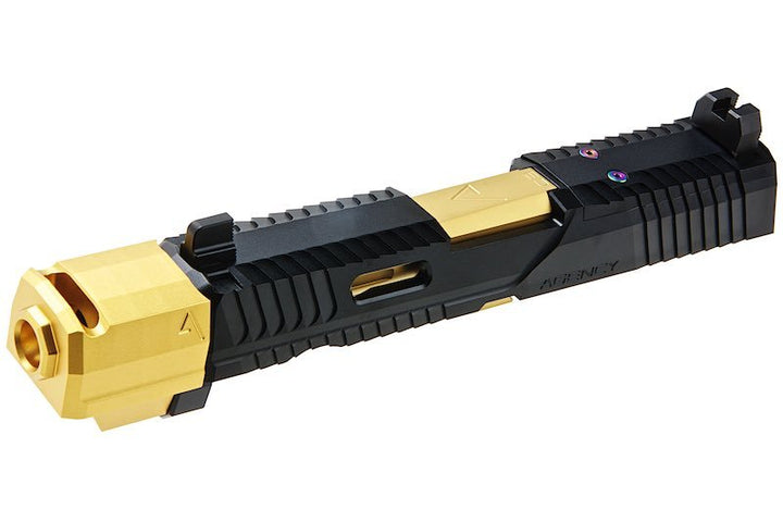 RWA Agency Arms P320 Peacekeeper Slide Set - Black / Gold - Bang Bang Airsoft