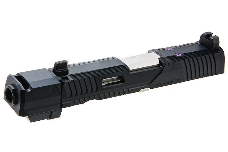 RWA Agency Arms P320 Peacekeeper Slide Set - Black / Silver - Bang Bang Airsoft