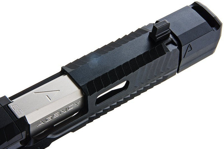 RWA Agency Arms P320 Peacekeeper Slide Set - Black / Silver - Bang Bang Airsoft