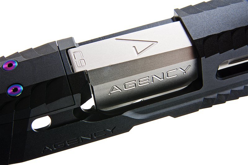 RWA Agency Arms P320 Peacekeeper Slide Set - Black / Silver - Bang Bang Airsoft