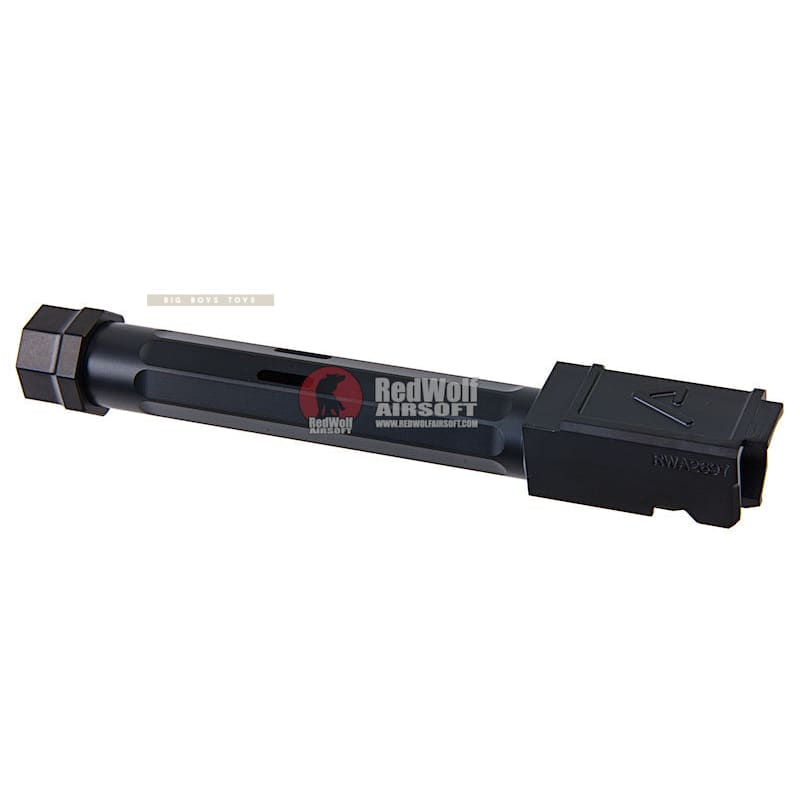 RWA Agency Arms Threaded Outer Barrel Black Nitride for Tokyo Marui Model 17 - Bang Bang Airsoft