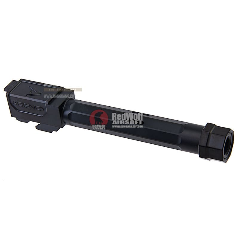 RWA Agency Arms Threaded Outer Barrel Black Nitride for Tokyo Marui Model 17 - Bang Bang Airsoft