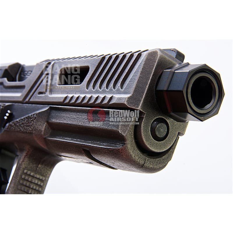 RWA Agency Arms Threaded Outer Barrel Black Nitride for Tokyo Marui Model 17 - Bang Bang Airsoft