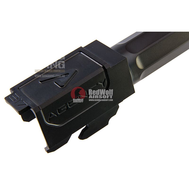 RWA Agency Arms Threaded Outer Barrel Black Nitride for Tokyo Marui Model 17 - Bang Bang Airsoft