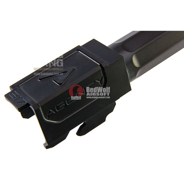 RWA Agency Arms Threaded Outer Barrel Black Nitride for Tokyo Marui Model 17 - Bang Bang Airsoft