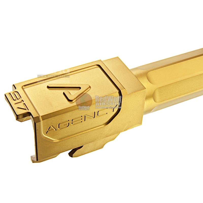 RWA Agency Arms Threaded Outer Barrel Titanium Nitride (TiN) for Tokyo Marui Model 17 - Bang Bang Airsoft