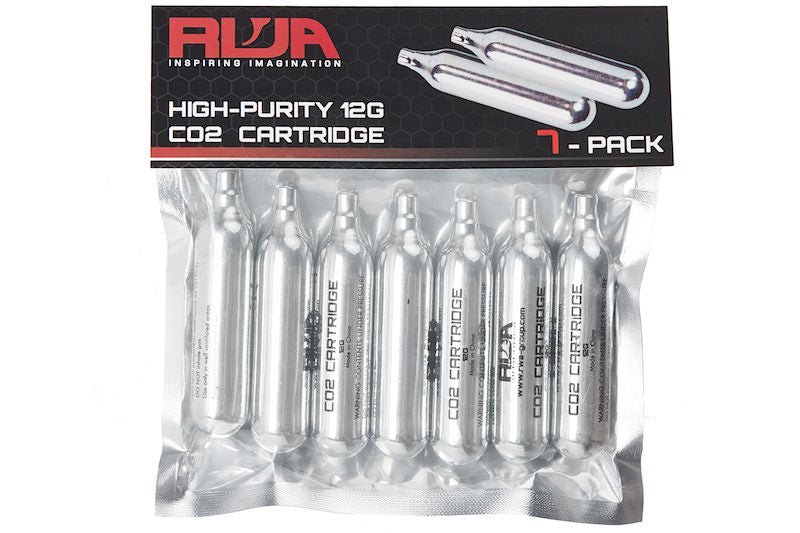 RWA CO2 Cartridge 12g (7pcs / Bag) - Bang Bang Airsoft