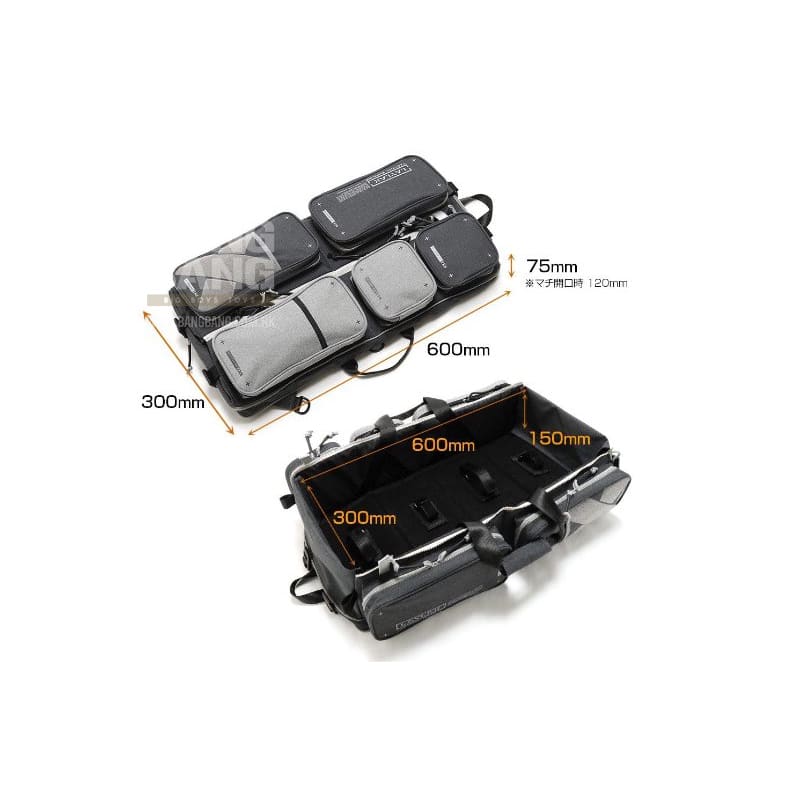 Satellite Container Gun Case Compact (Dimensions : H 600mm X W 300mm X D 75mm) - Navy Grey - Bang Bang Airsoft