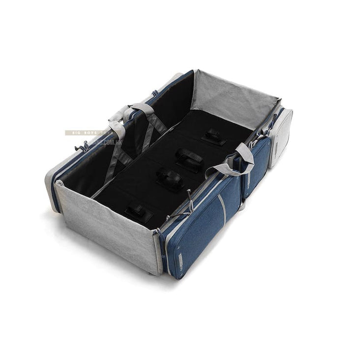 Satellite Container Gun Case (Dimensions: H800mm × W400mm × D100mm) - Grey/ Navy - Bang Bang Airsoft
