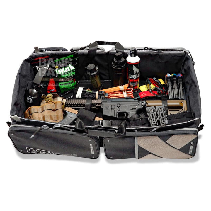 Satellite Container Gun Case (Dimensions: H800mm × W400mm × D100mm) - Grey/ Navy - Bang Bang Airsoft