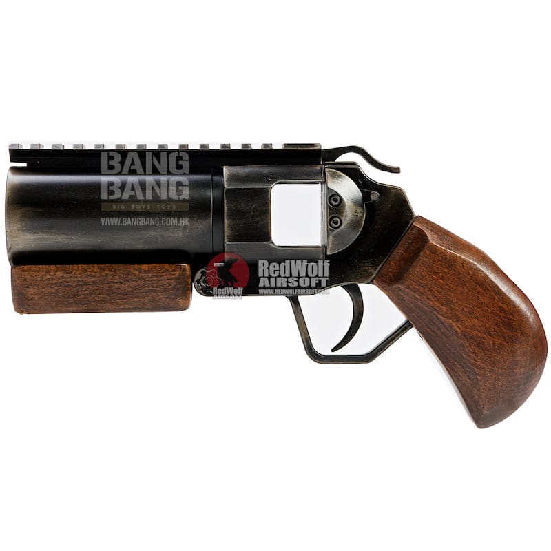 ShowGuns Mini Hand Cannon Airsoft Grenade Launcher (Real Wood Grip) - Bang Bang Airsoft