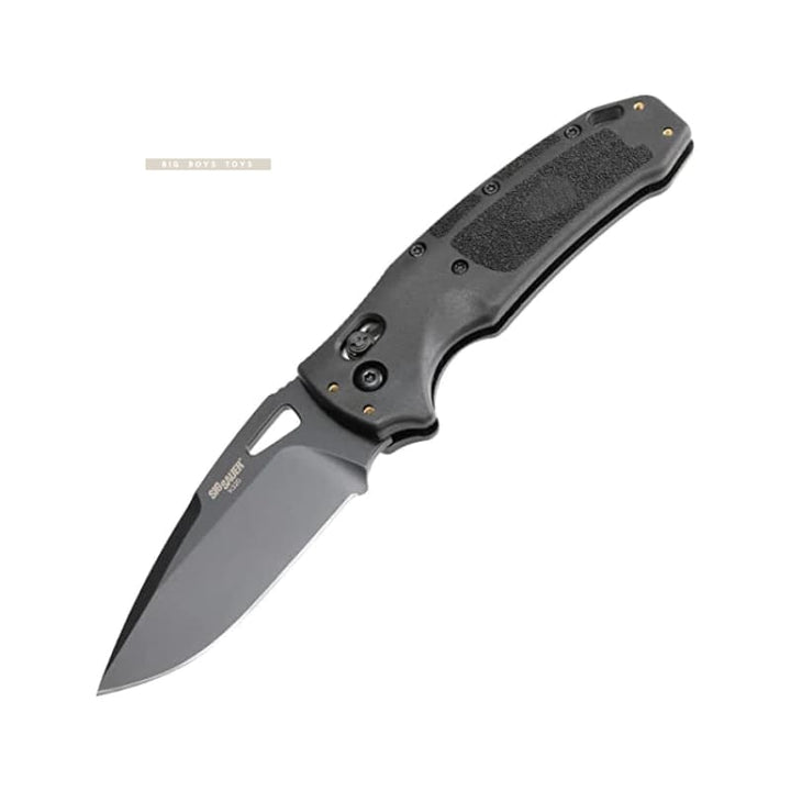 SIG SAUER K320 3.5" Nitron Manual Folder Drop Point Blade - Black - Bang Bang Airsoft