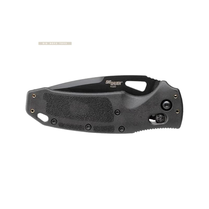 SIG SAUER K320 3.5" Nitron Manual Folder Drop Point Blade - Black - Bang Bang Airsoft