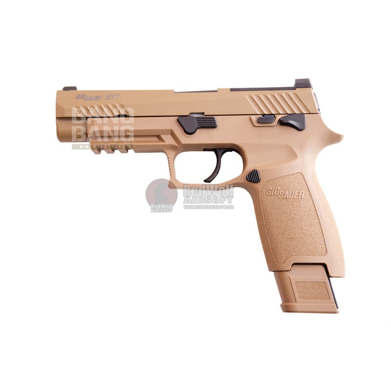 SIG SAUER M17 (P320) GREEN GAS GBB AIRSOFT PISTOL - TAN (BY SIG AIR & VFC) - 6MM - Bang Bang Airsoft