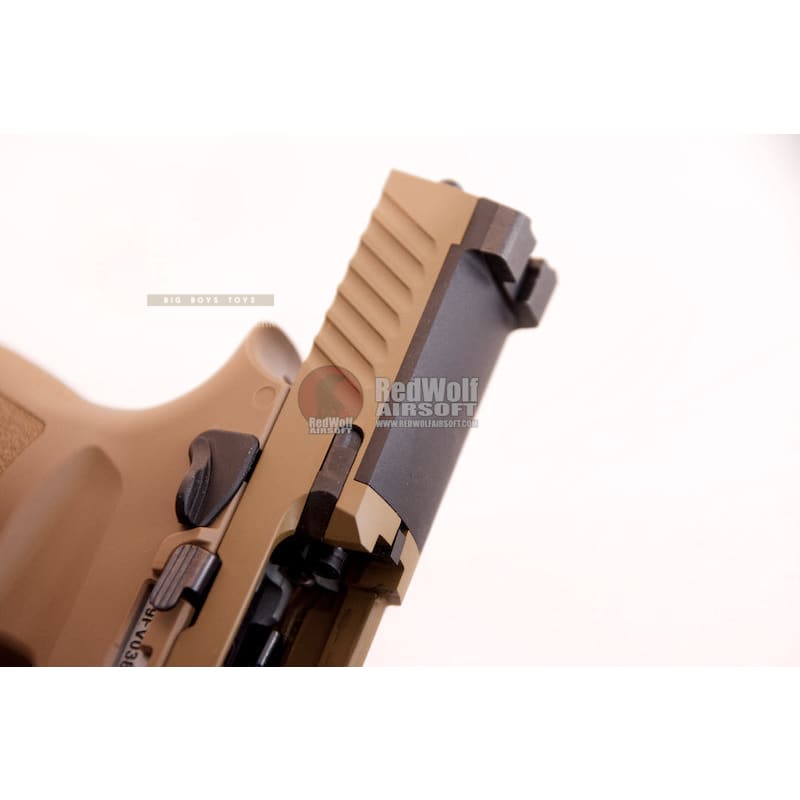 SIG SAUER M17 (P320) GREEN GAS GBB AIRSOFT PISTOL - TAN (BY SIG AIR & VFC) - 6MM - Bang Bang Airsoft