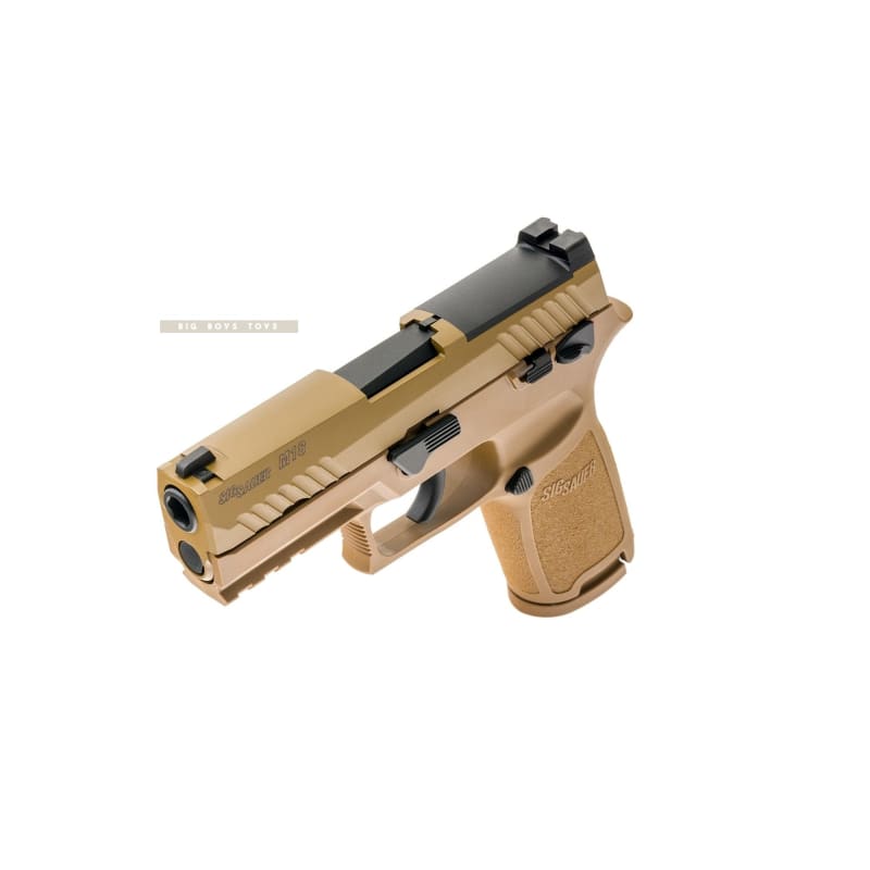 SIG SAUER M18 P320 GREEN GAS AIRSOFT PISTOL - TAN (BY SIG AIR & VFC) - 6MM - Bang Bang Airsoft