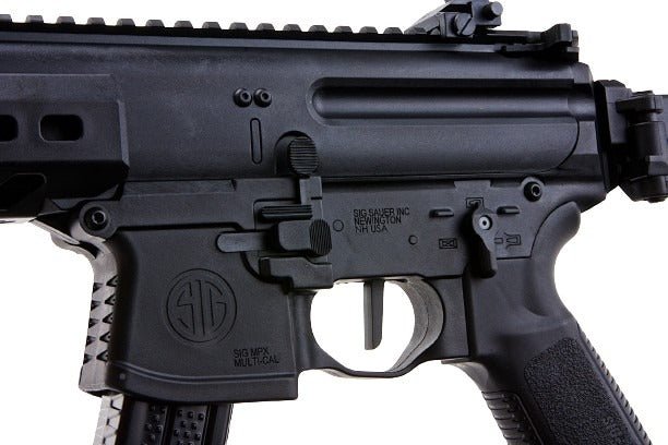 SIG Sauer MPX - K Sportline Airsoft AEG Rifle (by SIG AIR & King Arms) - Black - Bang Bang Airsoft