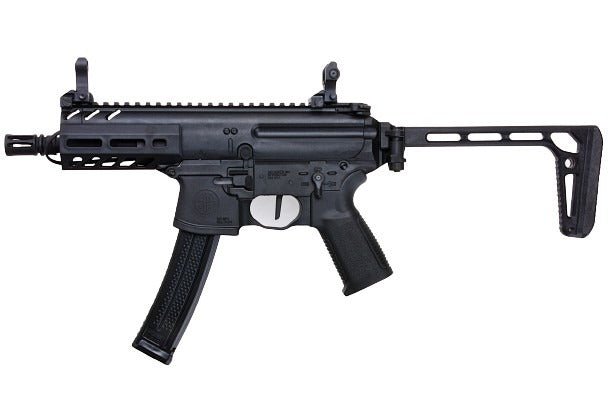 SIG Sauer MPX - K Sportline Airsoft AEG Rifle (by SIG AIR & King Arms) - Black - Bang Bang Airsoft