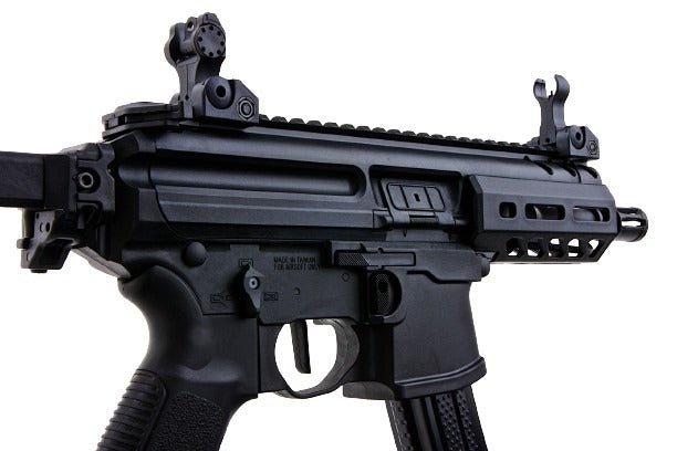 SIG Sauer MPX - K Sportline Airsoft AEG Rifle (by SIG AIR & King Arms) - Black - Bang Bang Airsoft