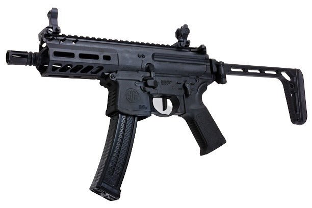 SIG Sauer MPX - K Sportline Airsoft AEG Rifle (by SIG AIR & King Arms) - Black - Bang Bang Airsoft