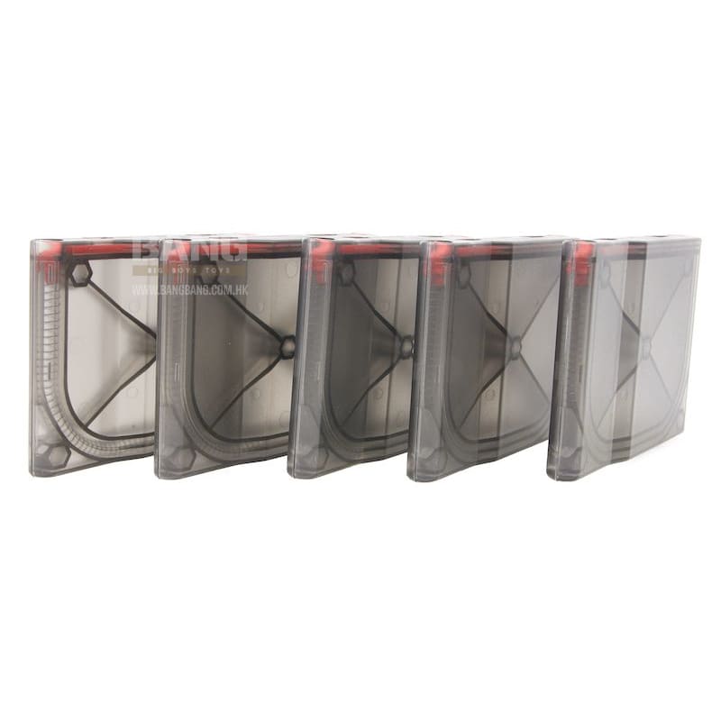 SILVERBACK SRS 25RDS POLYMER MAGAZINE (5PCS / BOX) - TRANSPARENT SMOKE - Bang Bang Airsoft