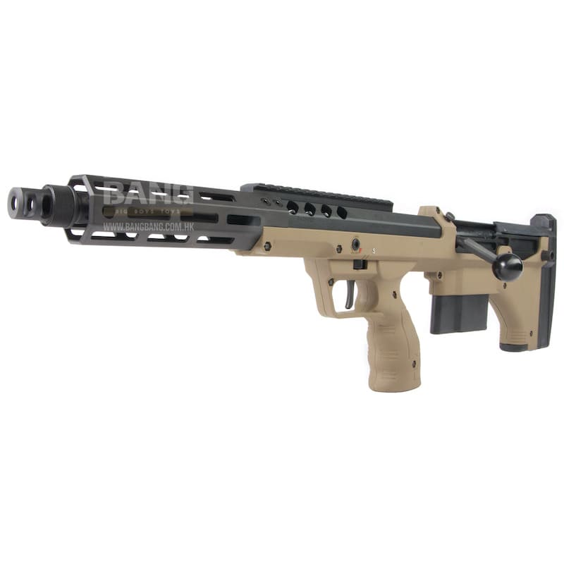 Silverback SRS A2/M2 Covert (16 inch Barrel) Licensed by Desert Tech - FDE (Left Hand) - Bang Bang Airsoft